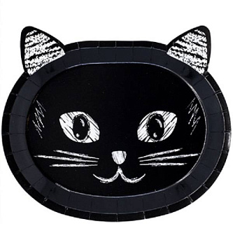 Тарелка фигурная "Котики" 23см 6шт