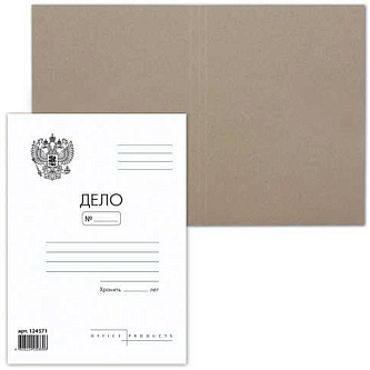 Обложка  "Дело" без скоросшивателя, 300г/м