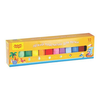 Набор легкого пластилина МП, 12цв, 120г