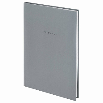 Блокнот А4 80л кл "Minimal" серый, тв.обл