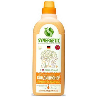 Кондиционер для белья  Synergetic 1 л Цитрусовая Фантазия