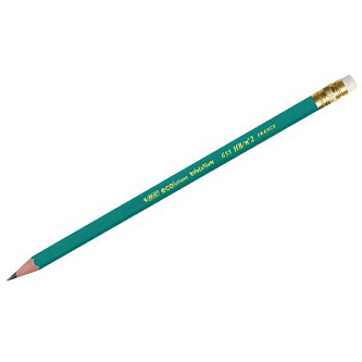 Карандаш чернографитный Bic Evolution ТМ, c ластиком
