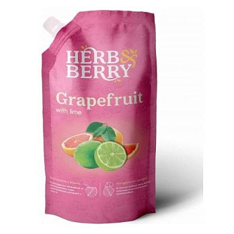 Жидкое мыло Herb&Berry Розовый грейпфрут и лайм 500мл дой-пак