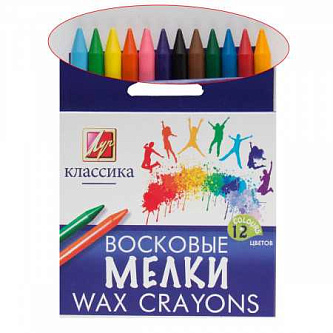 Мелки восковые Луч Классика 12цв.,кругл