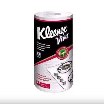 Салфетки д/уборки рулон целл-за Kleenex VIVA 21*28см 56шт