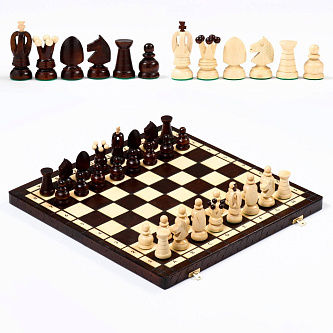 Шахматы "Королевские" 44 х 44 см, король h=8 см, пешка h-4.5 см