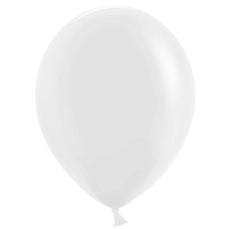 Шарик воздушный "Металлик" White, 30см