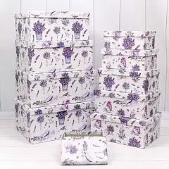 Коробка подарочная "Лаванда" прямоуг 28*21*12,3 см 10-7, фото №1