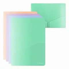 Папка-уголок EK Matt Pastel Bloom, 2 кармана, A4, ассорти, фото №1
