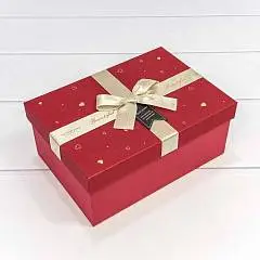 Коробка подарочная "Beautiful Day" Красный  22,5*16*9,5 см 3-3, фото №1