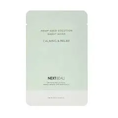 Маска д/л ткан NEXTBEAU Solution с маслом семян конопли, 22мл, фото №1