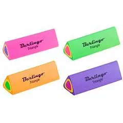 Ластик Berlingo "Triangle" треугольный, 44х15х15мм, фото №1