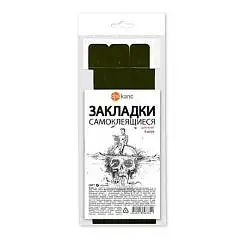 Набор закладок д/книг 12*376мм,  черные  (ляссе с клеевым краем), фото №1