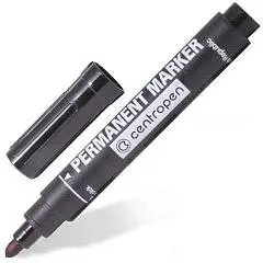 Маркер перманентный CENTROPEN 2,5мм, черный, фото №1