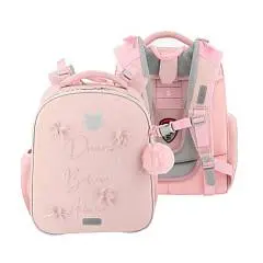 Рюкзак deVente "Моя мечта" 38x28x16см школьн/жестк 2отд персик, фото №1