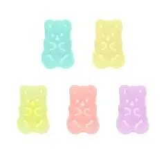 Набор ластиков MESHU "Candy Bear" 5шт., ПВХ, 20х15х9мм, фото №1