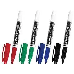 Набор маркеров для белой доски Brauberg Multicolor, 3мм, 12цв., фото №1