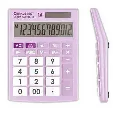Калькулятор BRAUBERG 12 разр ULTRA PASTEL-12-PR сирен, фото №1