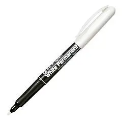 Маркер перманентный CENTROPEN, 1,2 мм, белый, фото №1