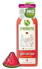 Средство для посуды "Synergetic" Арбуз 1л с доз, фото №1