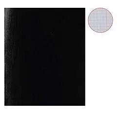 Тетрадь 48л КЛЕТКА "Бумвинил" METALLIC Черная, фото №1