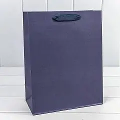 Сумка подарочная Крафт "Люкс" Синий 26*32*13см, фото №1