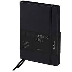 Ежедневник недат B6 "Western", с резинкой, черный, фото №1