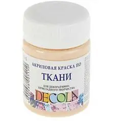 Краска по ткани Телесная акрил Декола 50 мл, фото №1