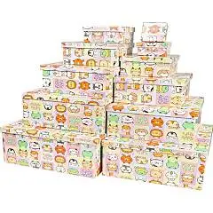 Коробка подарочная "Кавайчики" 21,5 х 21,5 х 11 см 11-9, фото №1