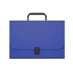 Портфель пластиковый EK Matt Classic, A4, синий, фото №1
