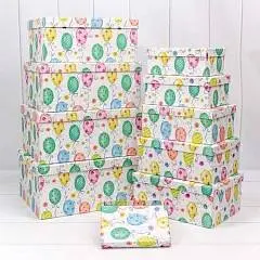 Коробка подарочная "Шарики" прямоуг 32*24,5*14,4см 10-9, фото №1