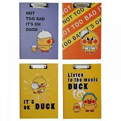 Папка-планшет А4 "DUCK" картон, ассорти, фото №1