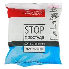 Соль д/ванн Доктор Сольморей СТОП-простуда 500г, фото №1