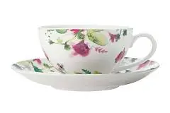Чашка с блюдцем 0.25л "Primavera" без инд уп фарфор, фото №1