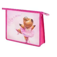 Папка д/тетрадей  А5 23.3x20х6.5см  1 отд молния пластик  "Капиб, фото №1