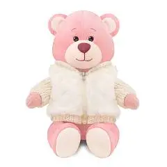 Игрушка мягкая Мишка Молли в Меховом Худи 21см в Коробке, фото №1