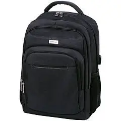 Рюкзак Berlingo City "Black" 42x29x17см, эргоном. спинка, фото №1