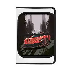 Папка д/труда А4 молн органайзер отк планка  Red car Br, фото №1