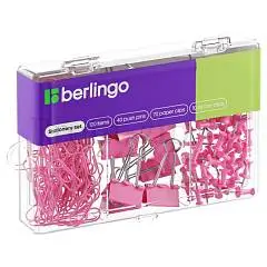 Набор канцелярских принадлежностей Berlingo, 120 пр, розовый, фото №1