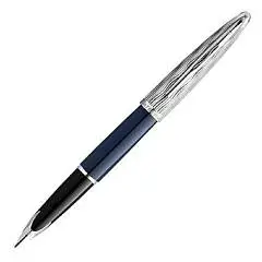 Ручка CARENE Deluxe F Blue CT 18k, фото №1