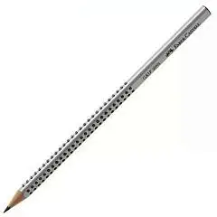 Ластик Faber-Castell "Grip 2001" трехгранный, 90х15х15мм, серый, фото №1