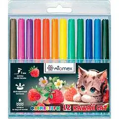 Фломастеры 12wd Kawaii Cat Attomex, фото №1