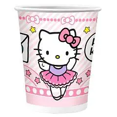 Набор бумажных стаканов Hello Kitty 6 шт*250 мл, фото №1