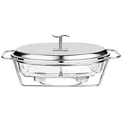 Мармит Agness  Овальный 2 Отсека Silver 2,6L, фото №1
