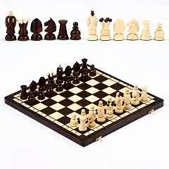 Шахматы "Королевские" 44 х 44 см, король h=8 см, пешка h-4.5 см, фото №1