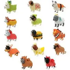 Игрушка Прокачка д/собачки тянущ.собачки и кошечки в кост.14 шт, фото №1