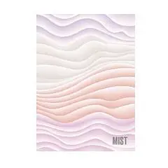 Бизнес-блокнот А5 96л кл "Mist"  Розовый клетка тв.переплет,  вы, фото №1