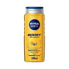 Гель д/д Nivea Men BOOST 3в1 500мл, фото №1