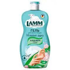 Средство д/посуды Lamm Пион и алоэ вера 450мл, фото №1