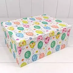 Коробка подарочная "Шарики" прямоуг 30*22,8*13,3см 10-8, фото №1